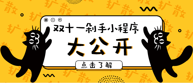 2018.11.11双11剁手小程序报道！